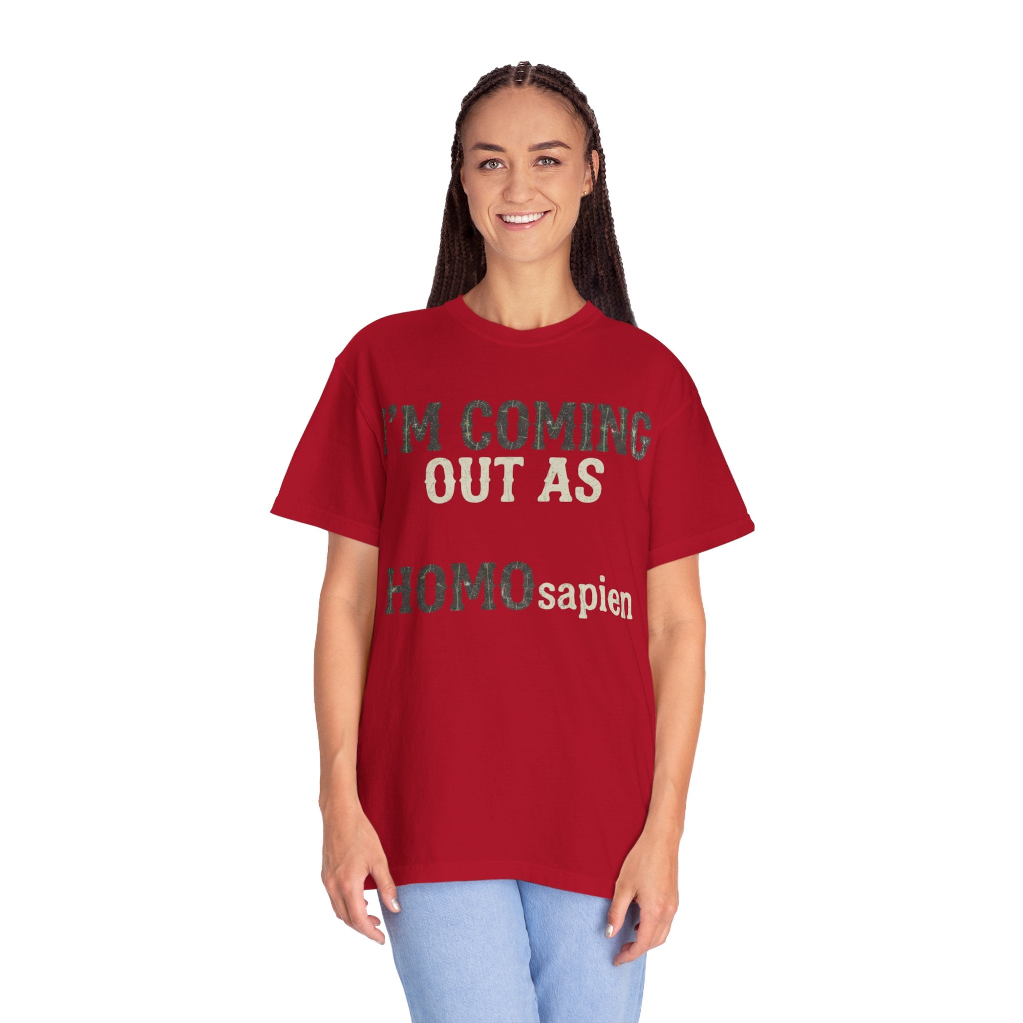 "I'm Coming Out" Unisex Garment-Dyed Tee