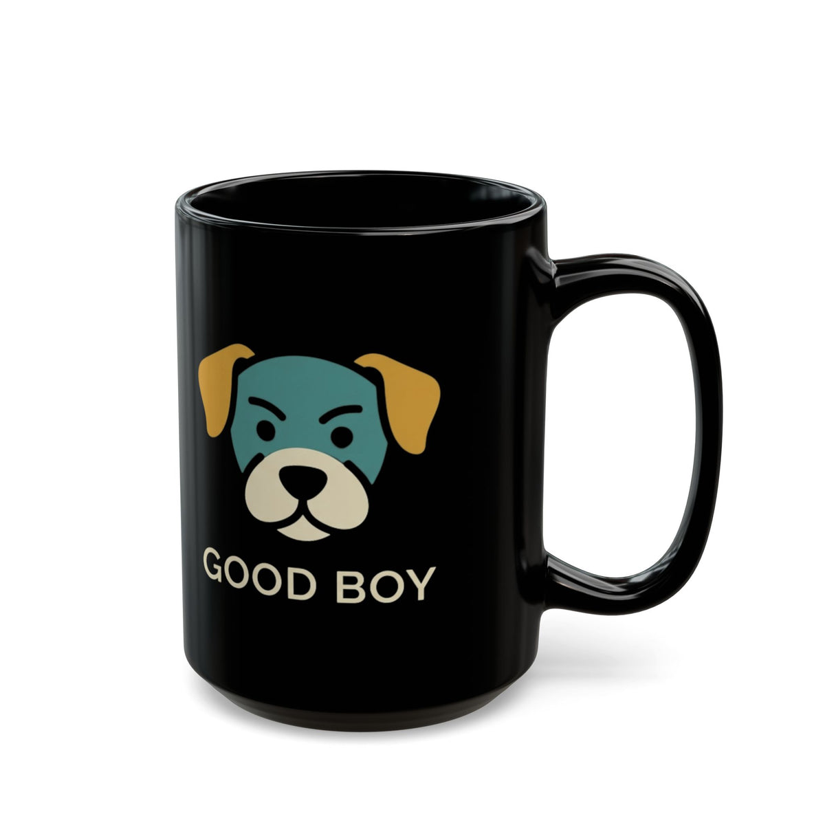 "I'm A Good Boy" Black Ceramic Mug — Graphic