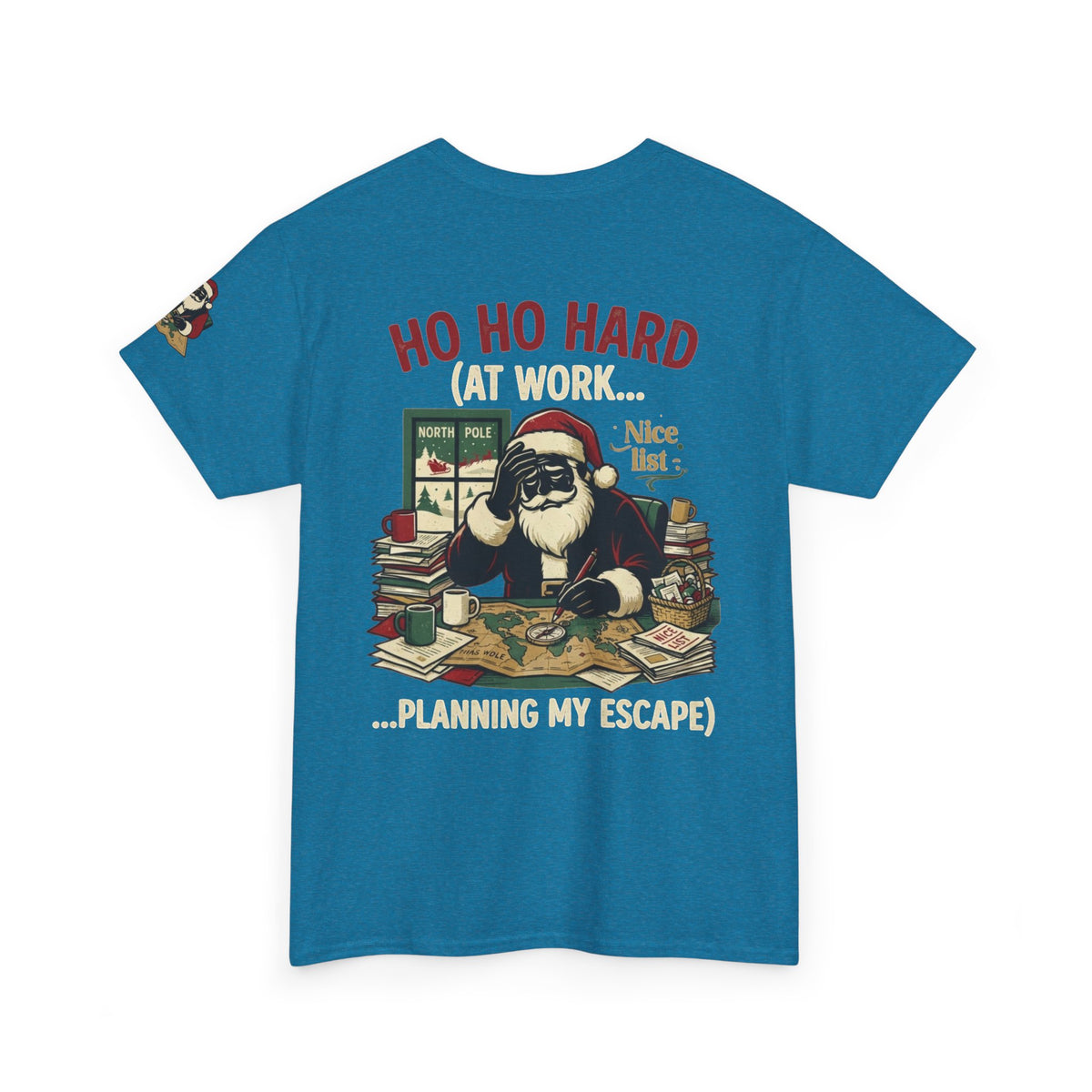 "Ho Ho Hard At Work" Premium Graphic Tee