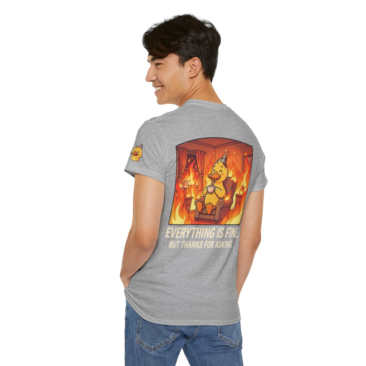 Color: Sport Grey | Everything Is Okay Premium Graphic Tee