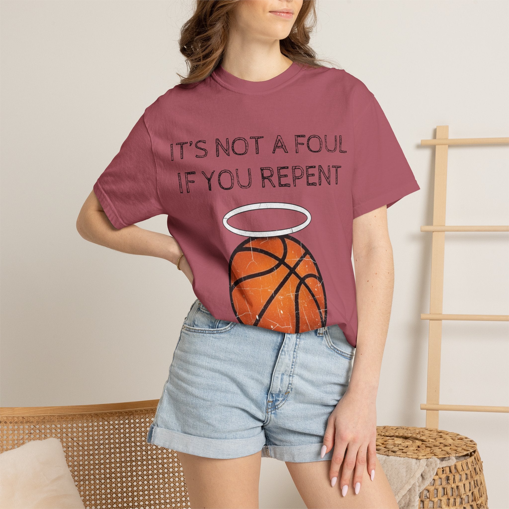 "Not a Foul If You Repent" Unisex Garment-Dyed T-shirt