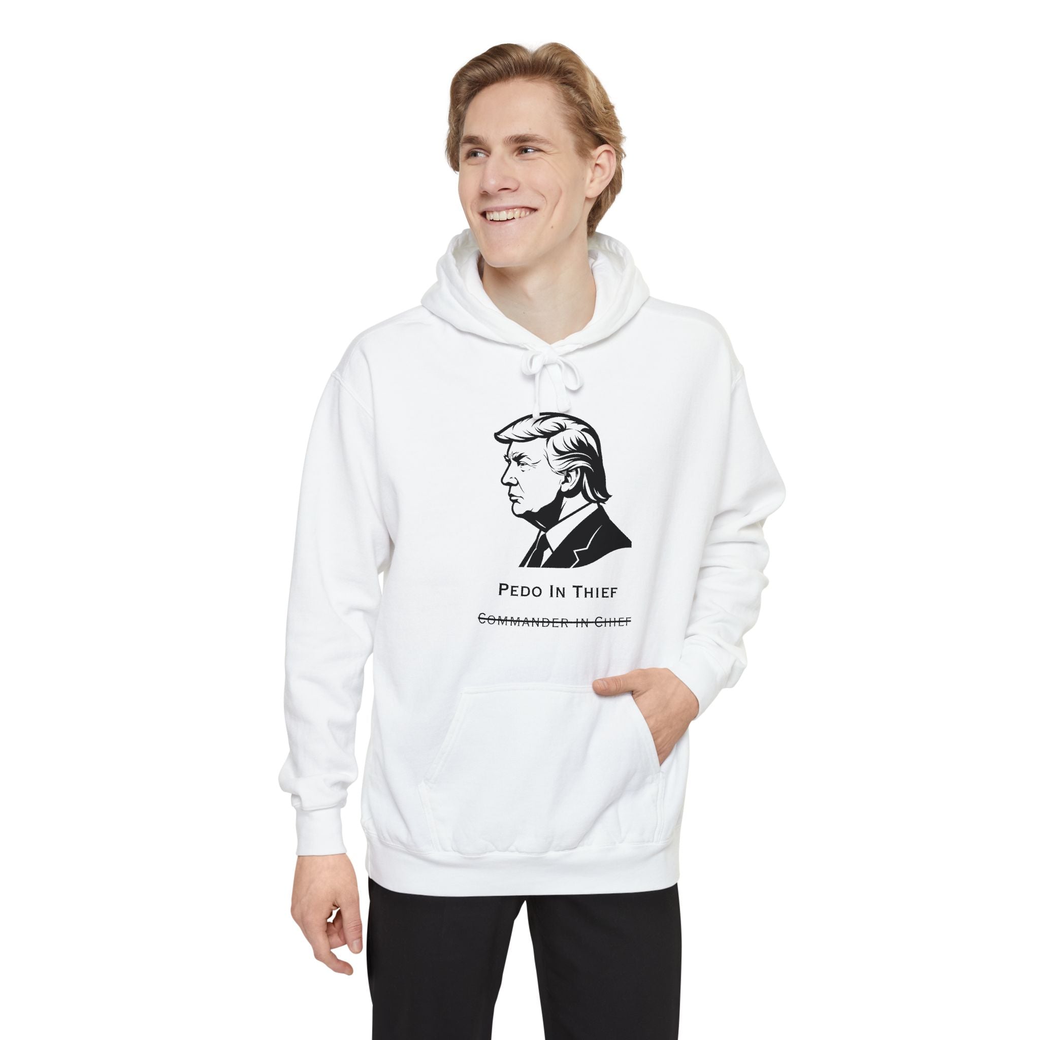 Pedo in Thief | Garment-Dyed Hoodie — AttitudeShirts