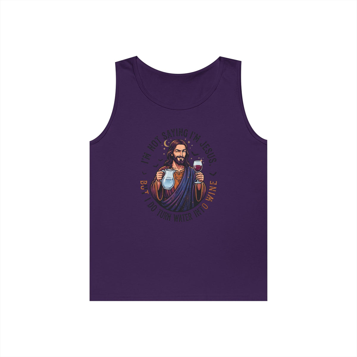 Color: Purple | I'm Not Saying I'm Jesus Tank Top