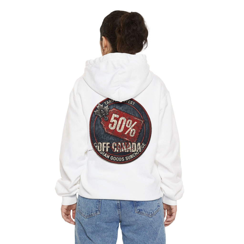 "50% Off Canada" Garment-Dyed Hoodie