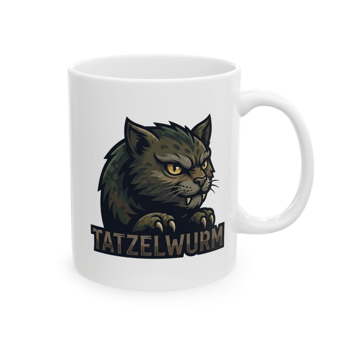 "Tatzelwurm (Alpine Europe)" White Ceramic Mug — Graphic
