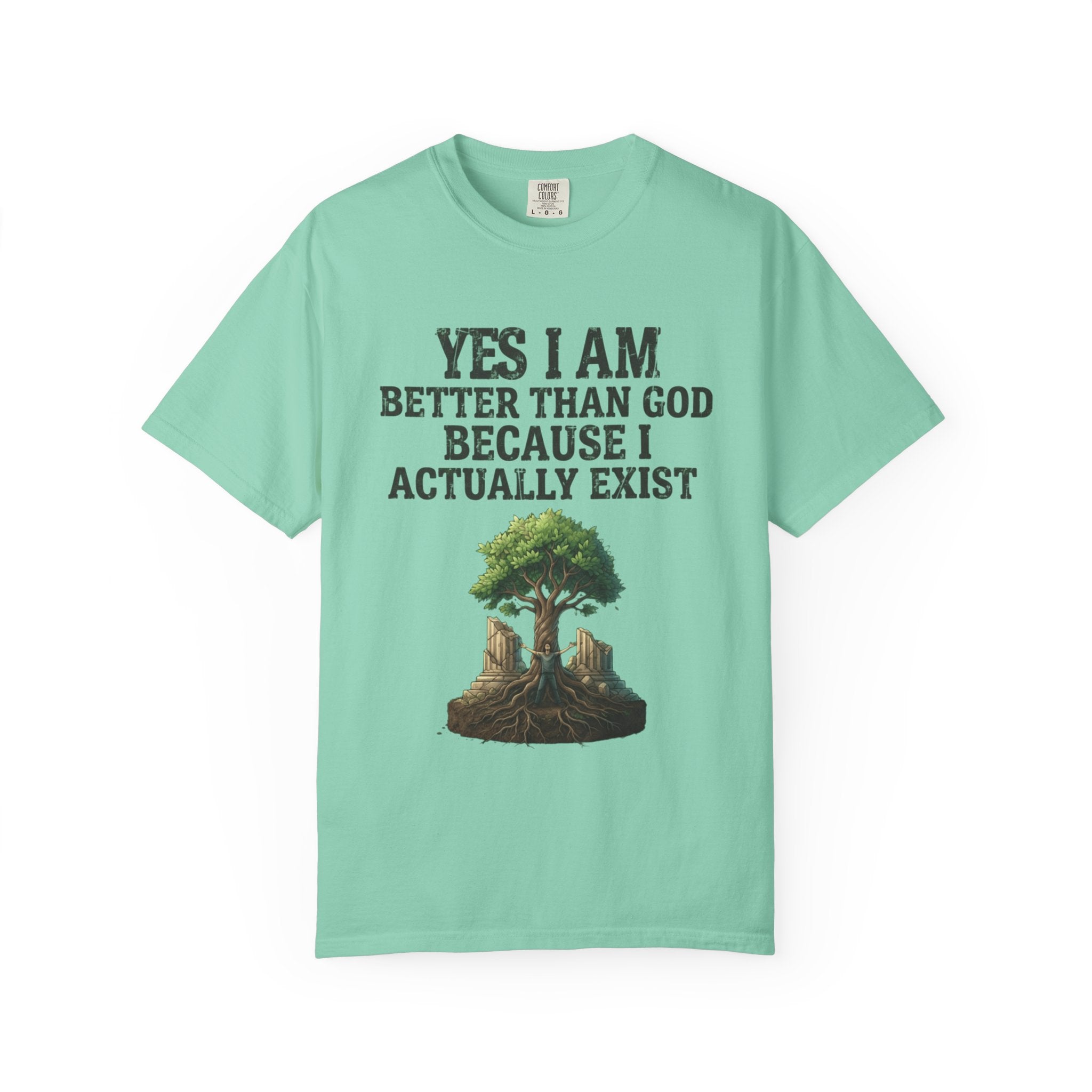 "I Exist" Unisex Garment-Dyed Tee