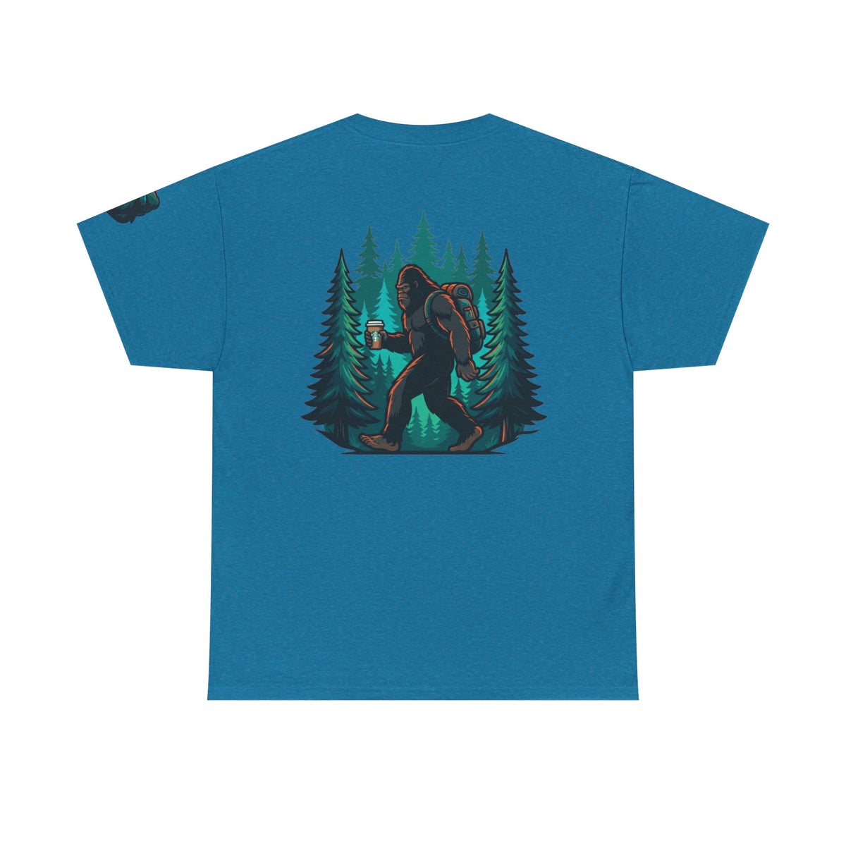 Color: Antique Sapphire | Bigfoot-Sasquatch (North America) Premium Graphic Tee