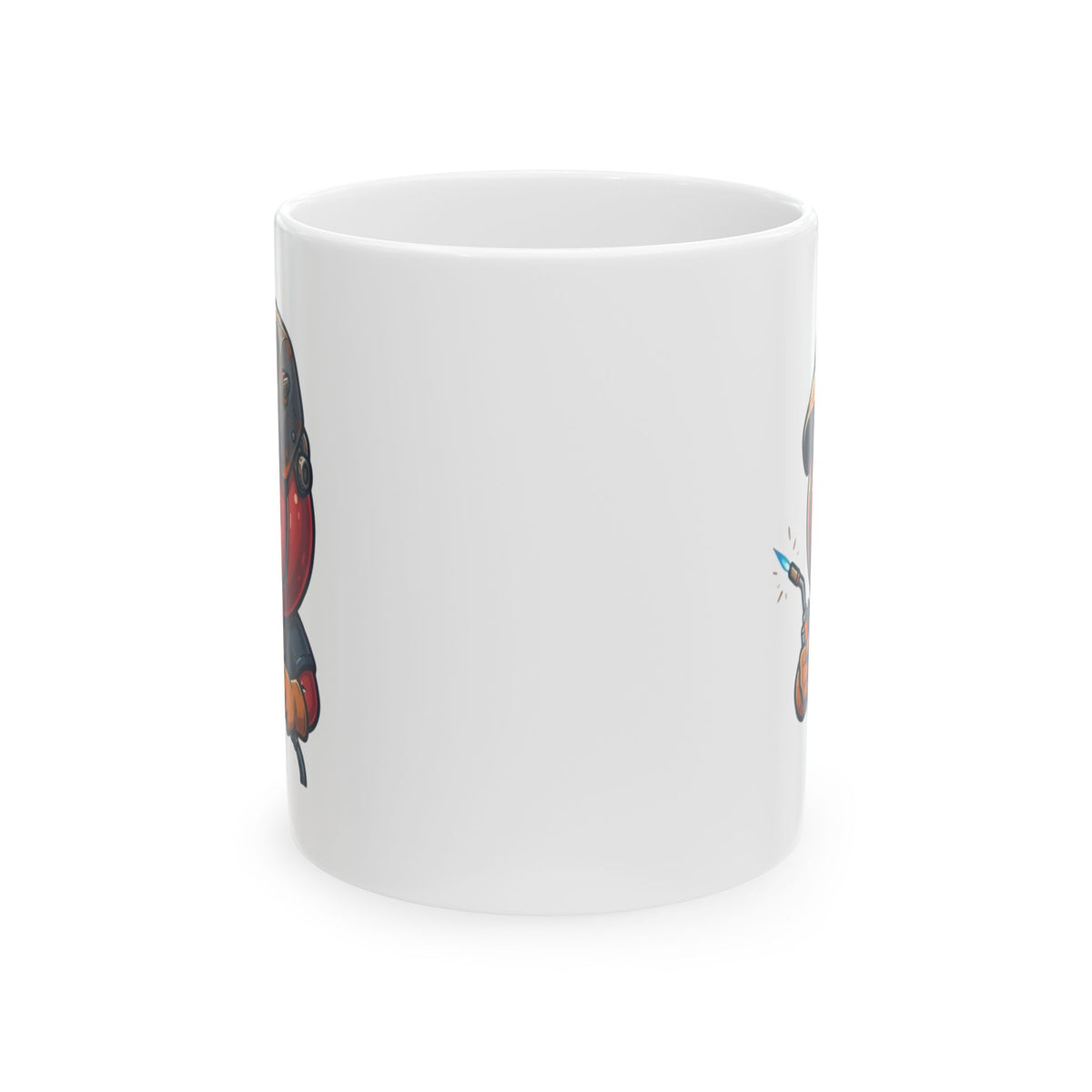 "Professional Cherry Popper" White Ceramic Mug — Graphic