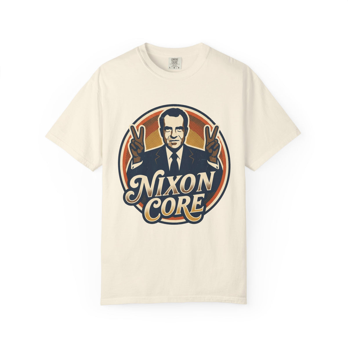 Color: Ivory | Nixon Core Unisex Garment-Dyed Tee