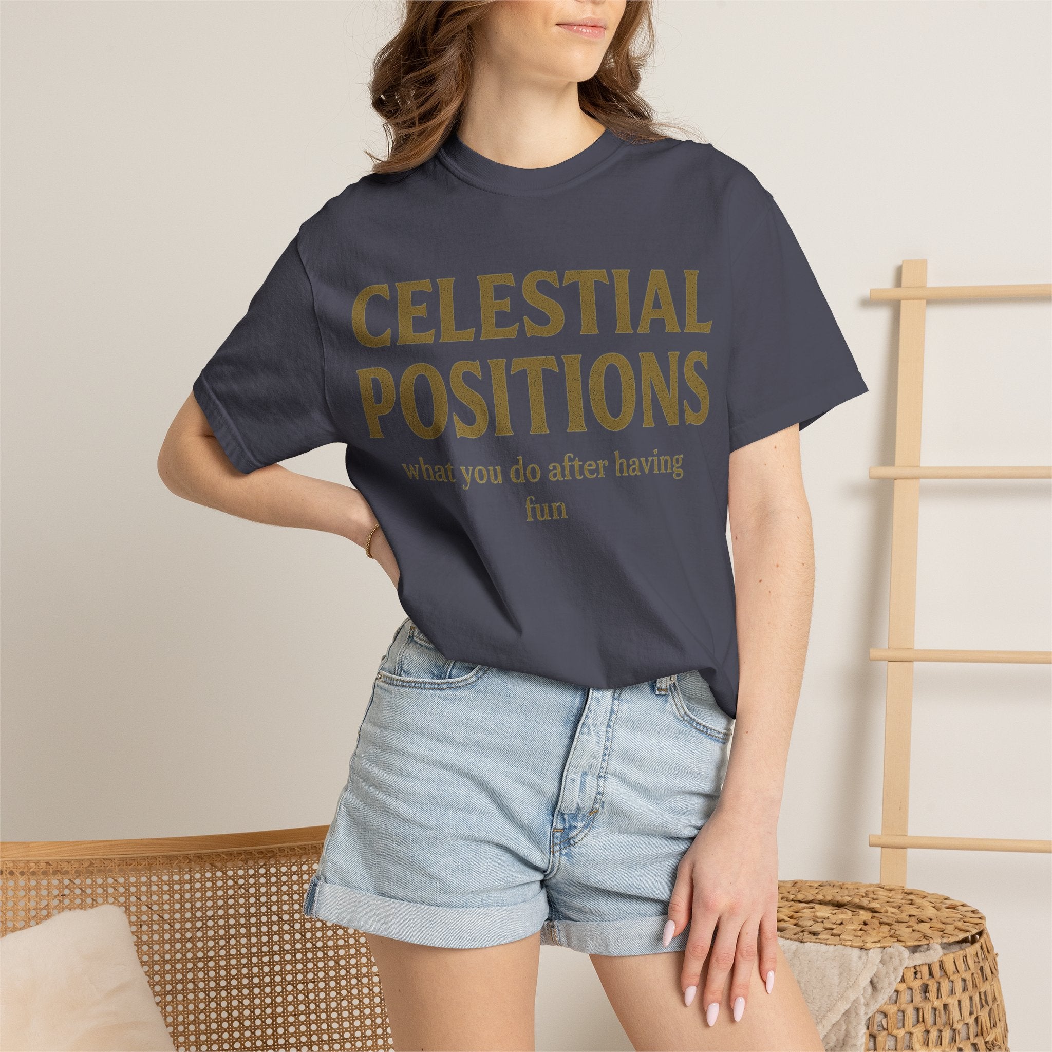 "Celestial Positions" Unisex Garment-Dyed T-shirt