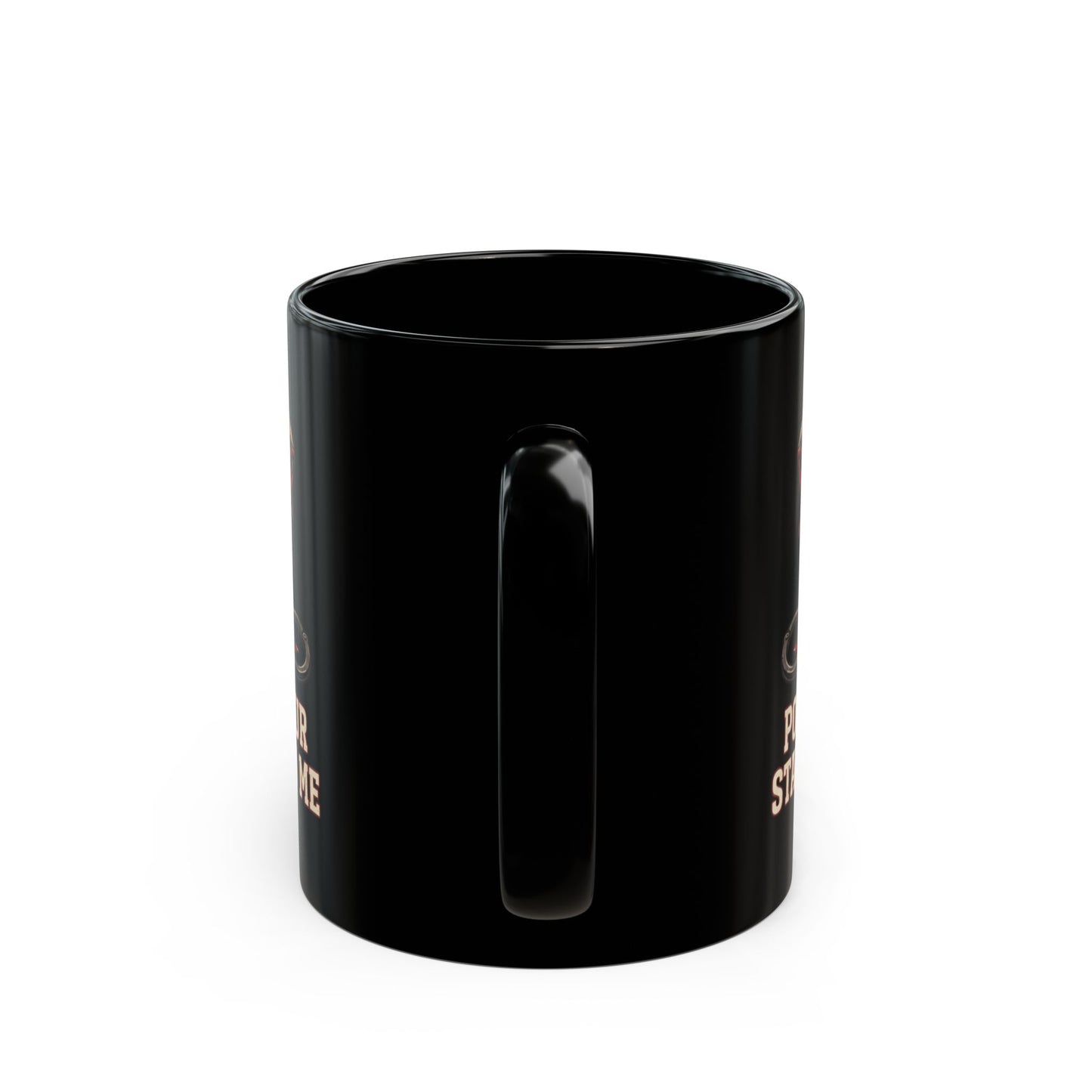 "Pound Your Stake In Me" Black Ceramic Mug