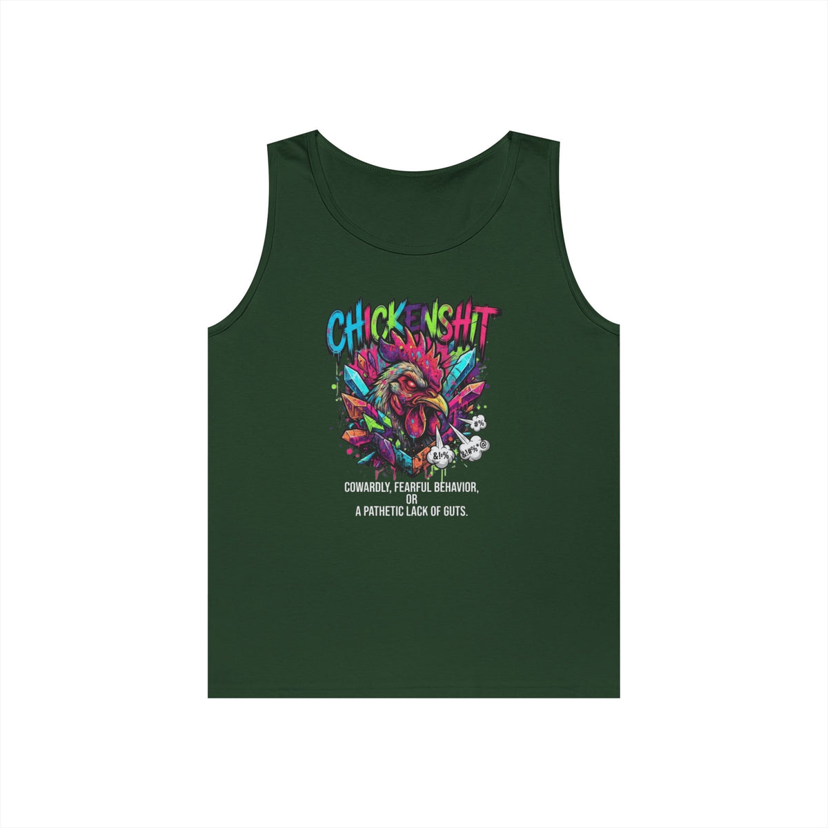 Color: Forest Green | Chickenshit Tank Top