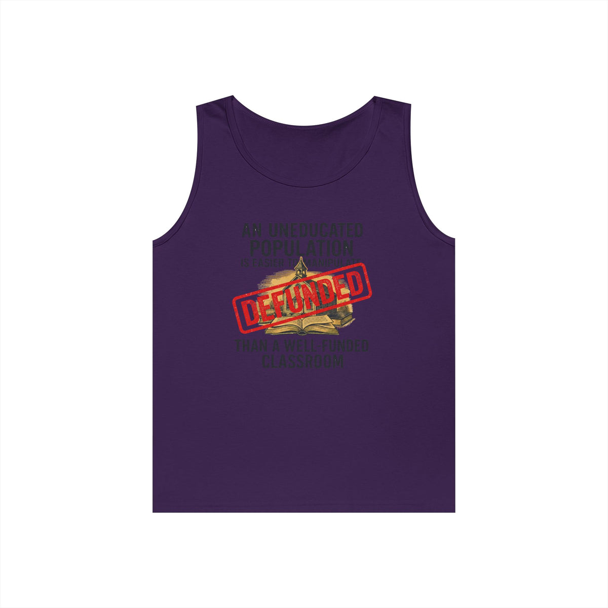 Color: Purple | Protest Series - Fund Public Schools Tank Top