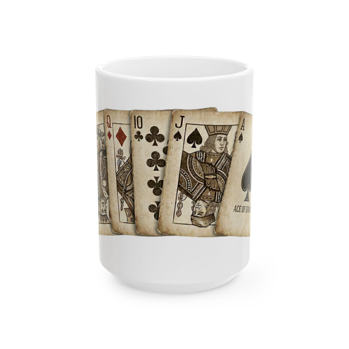 "Strip Poker Professional" White Ceramic Mug — Graphic