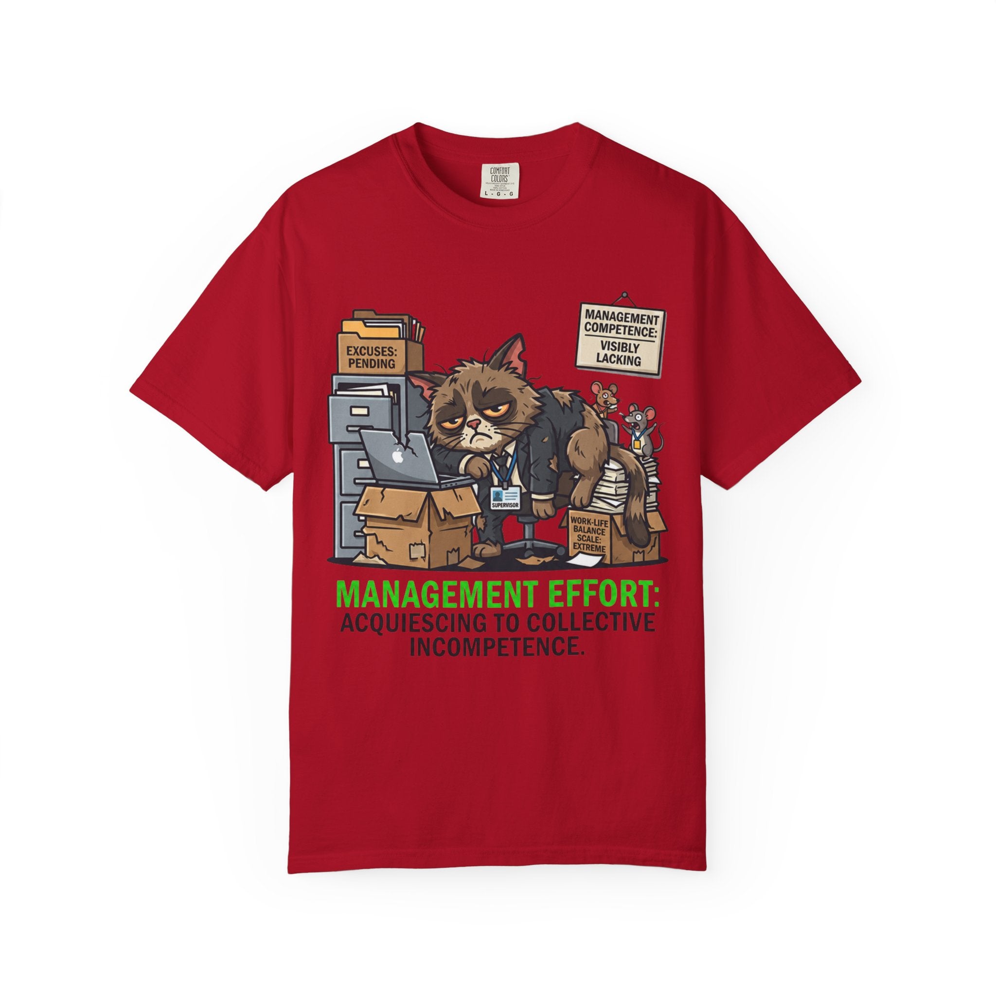 "Acquiescing to Collective Incompetence" Unisex Garment-Dyed Tee