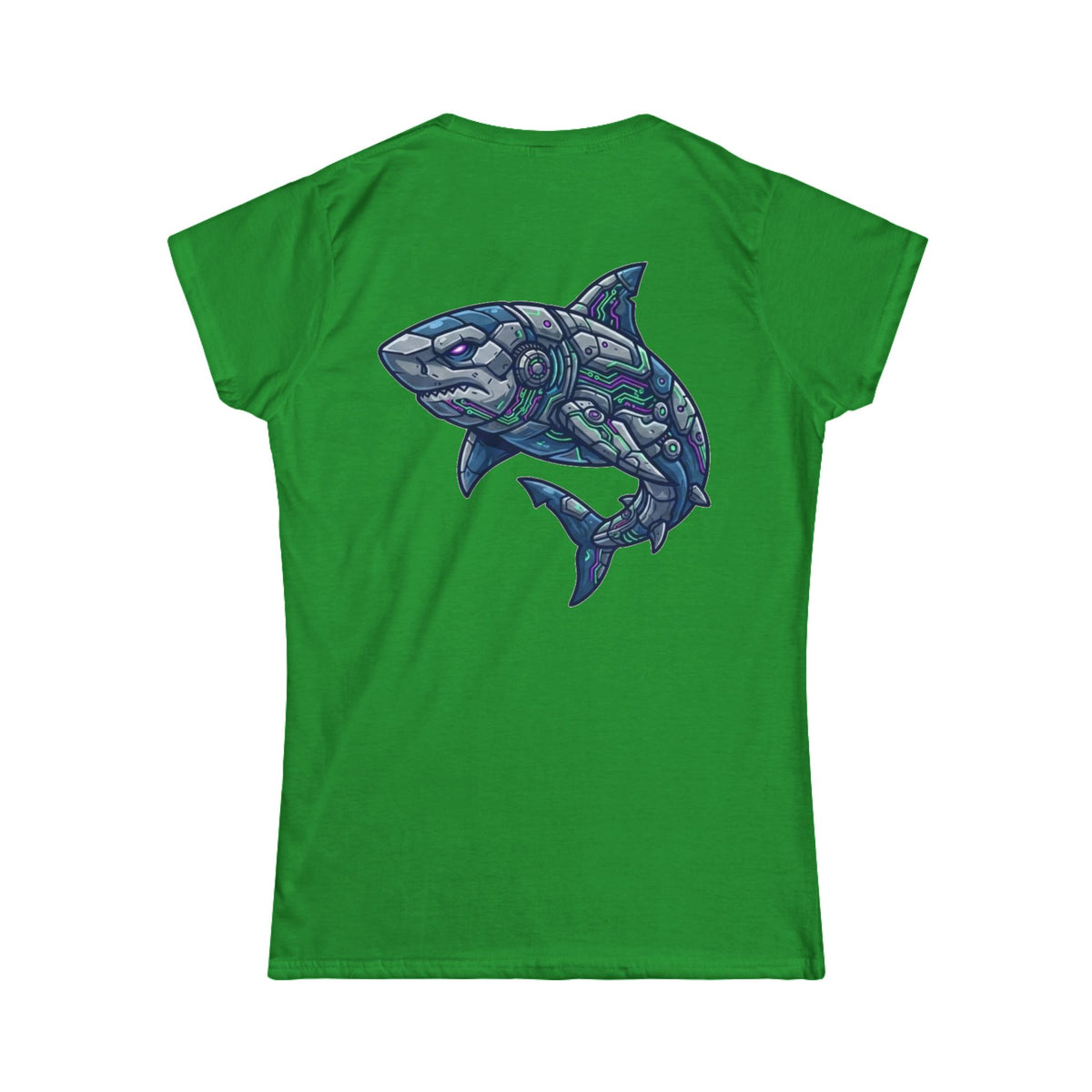Color: Irish Green | Cyber Shark Women's Tee
