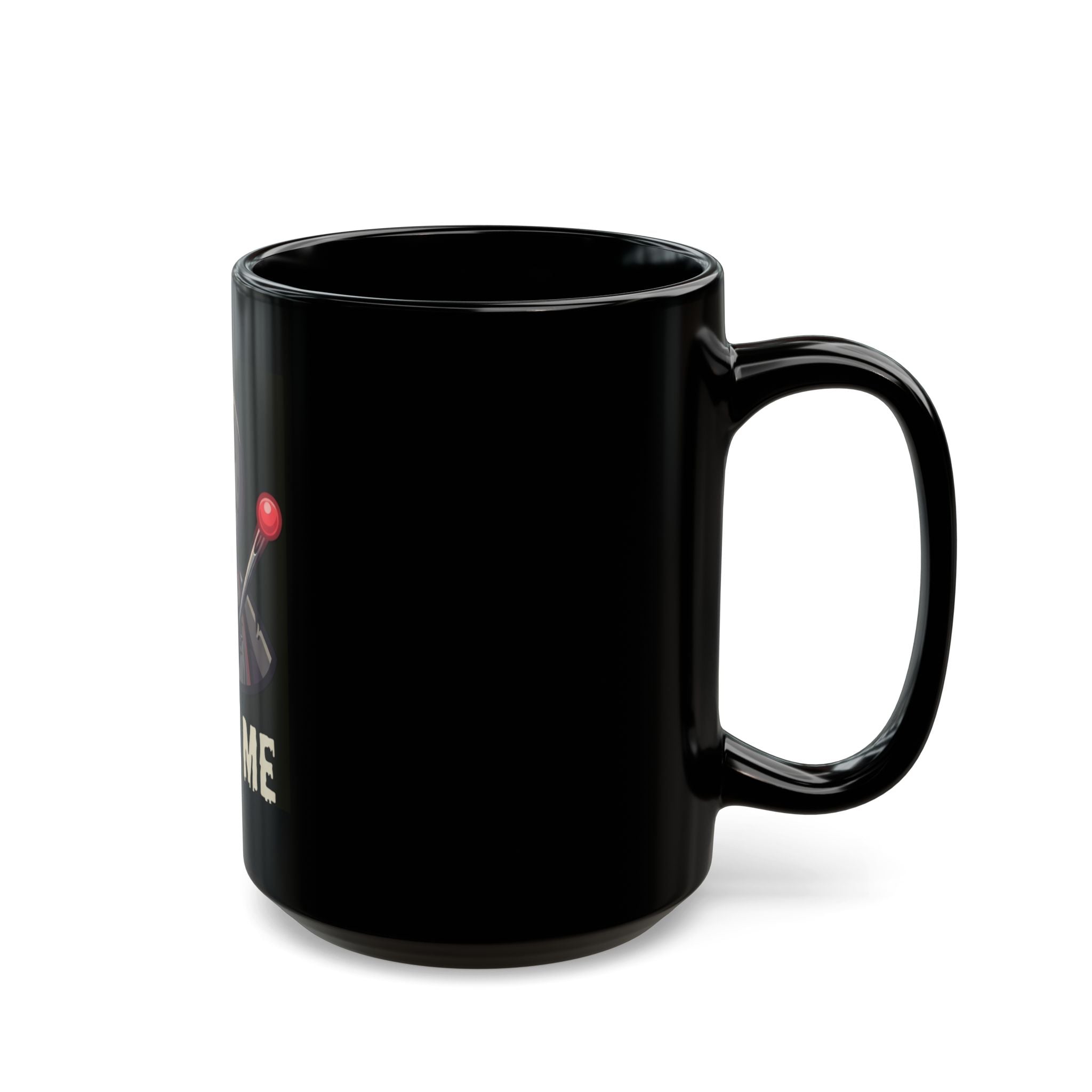"Prick Me Where I Like It" Black Ceramic Mug — Graphic
