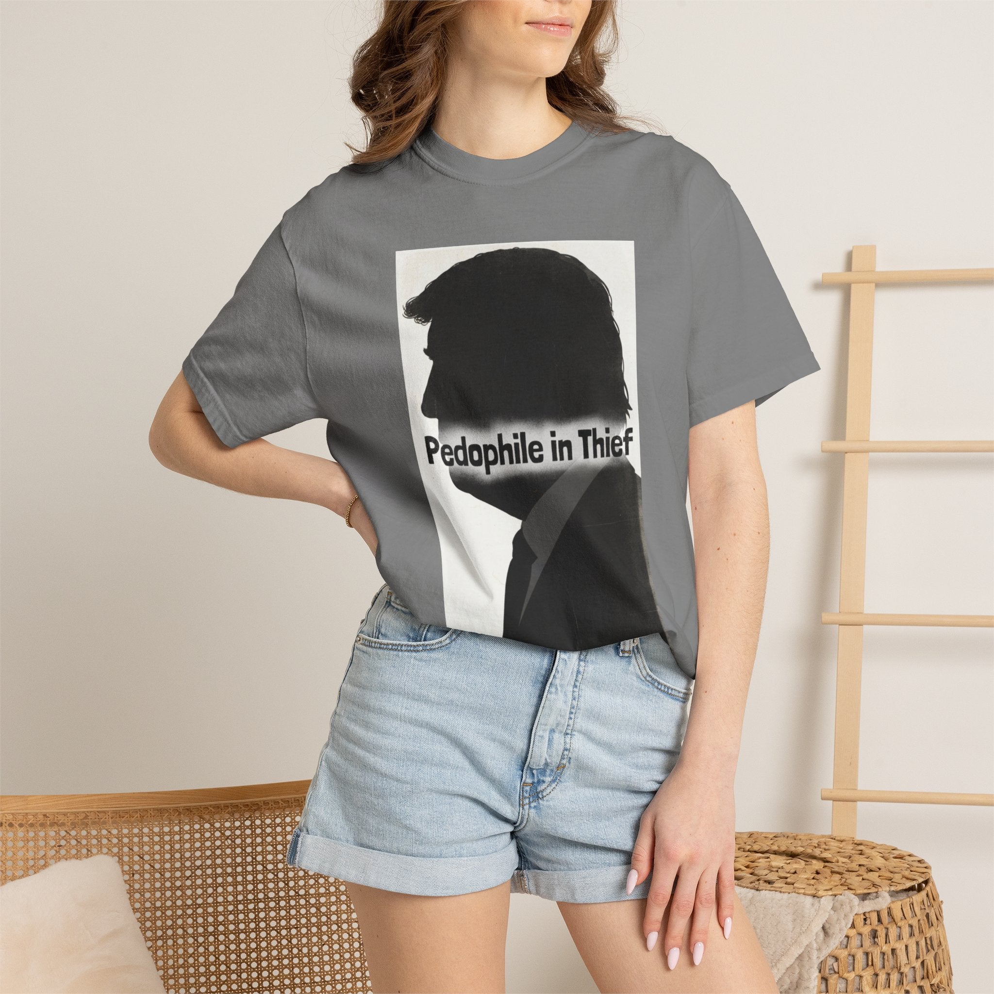 Pedo in Thief | Garment-Dyed Tee — AttitudeShirts