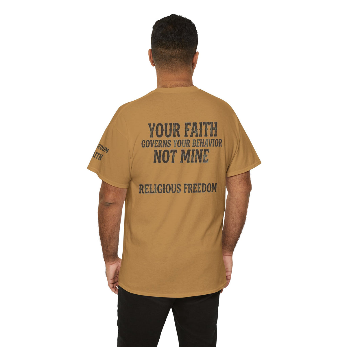 Color: Old Gold | Religious Freedom Premium Graphic Tee