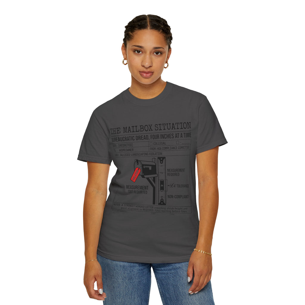 "Mailbox Situation" Unisex Garment-Dyed Tee
