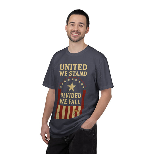 "Divided We Fall" Unisex Garment-Dyed T-shirt