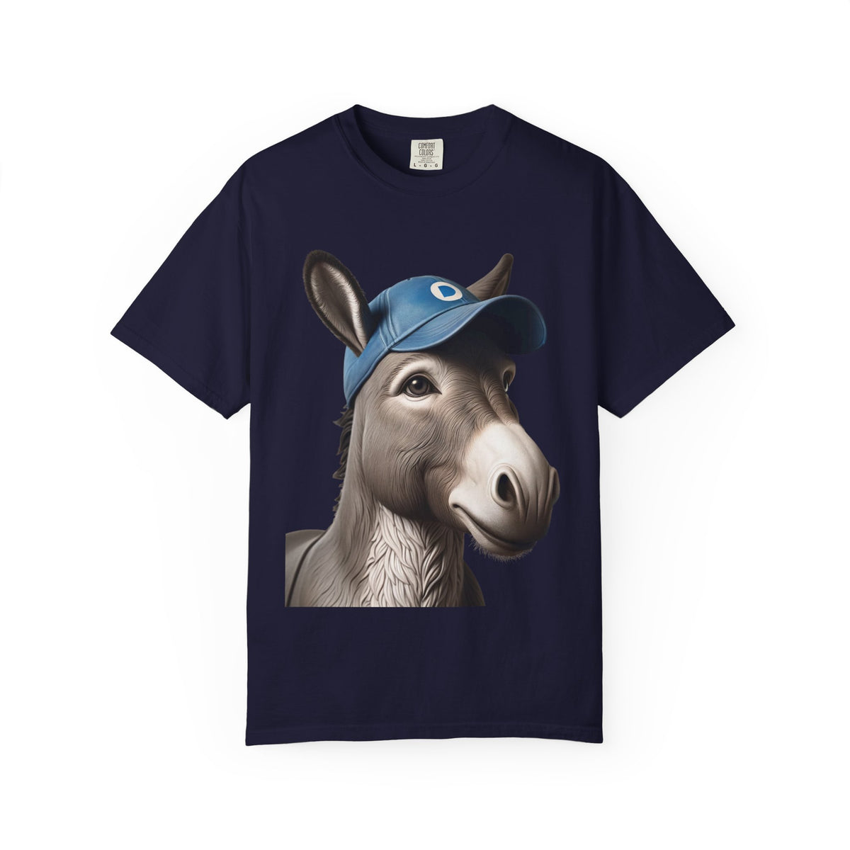 Color: True Navy | The Party Animal (Blue Cap Edition) Unisex Garment-Dyed T-shirt