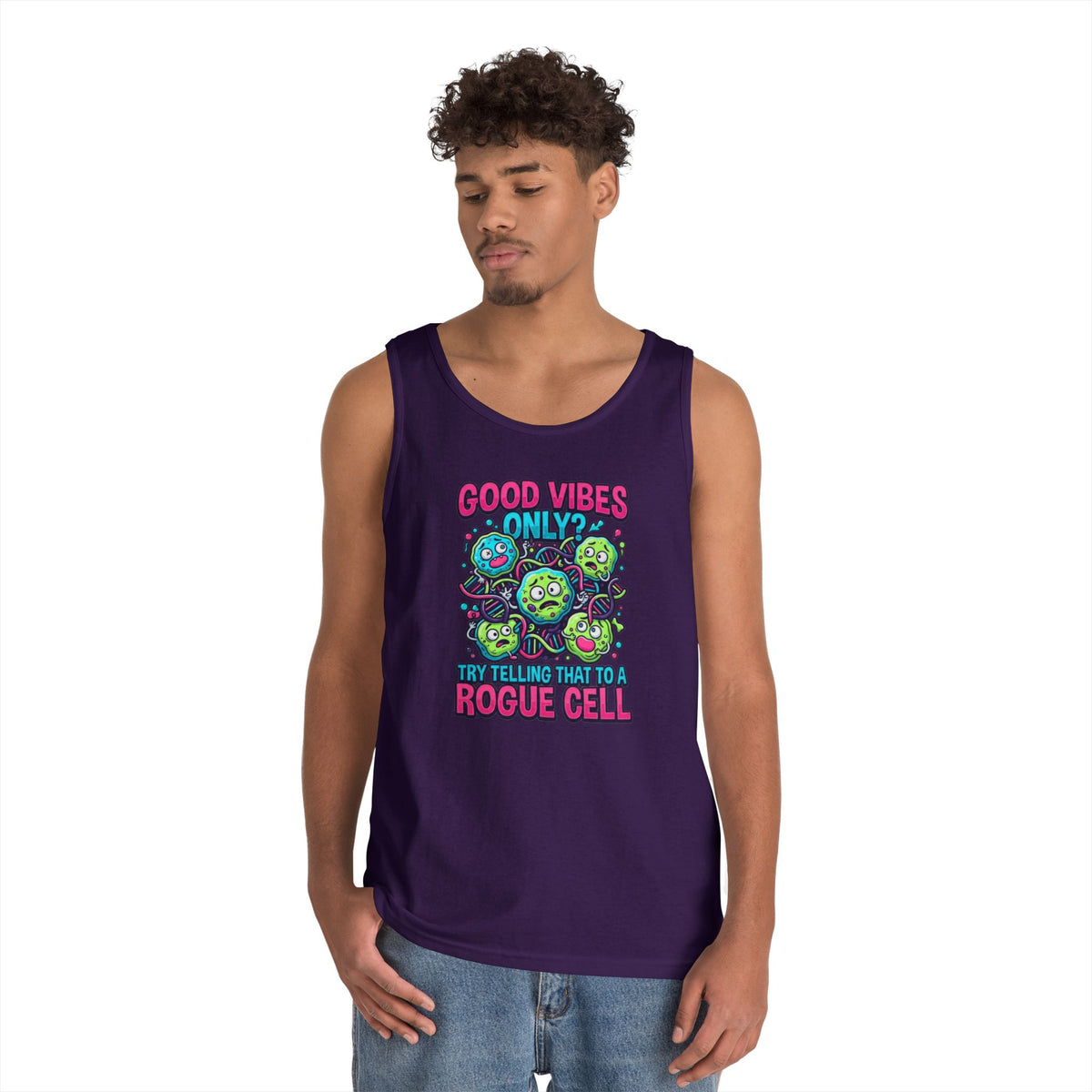 Color: Purple | Good Vibes Only Tank Top