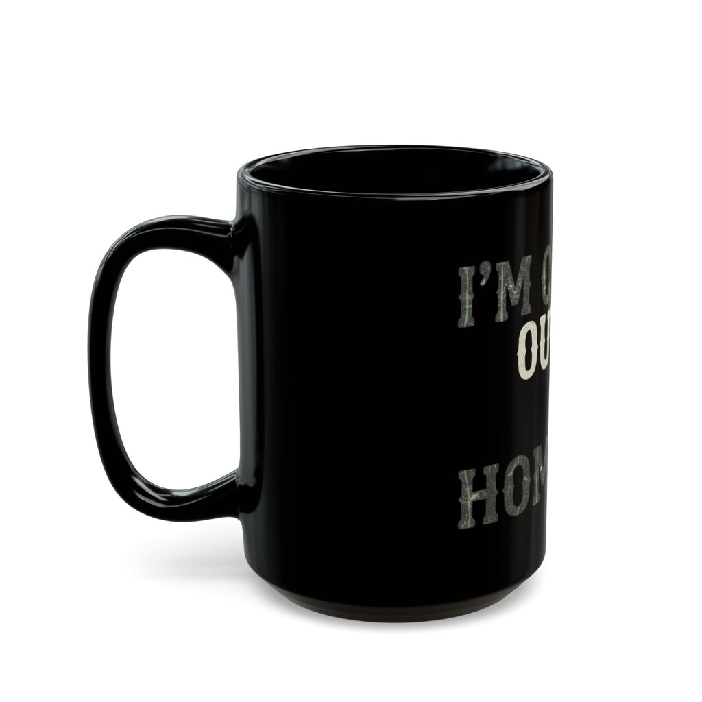 "I'm Coming Out" Black Ceramic Mug