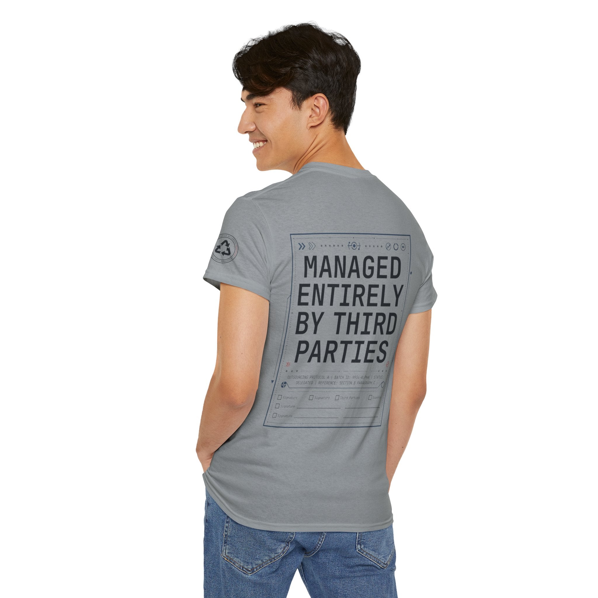 "Managed Entirely By Third Parties" Premium Graphic Tee