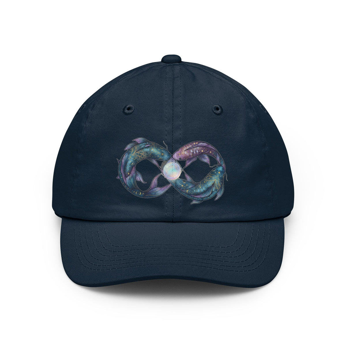 Color: Navy | Pisces The Infinite Fish Dad Hat — Graphic