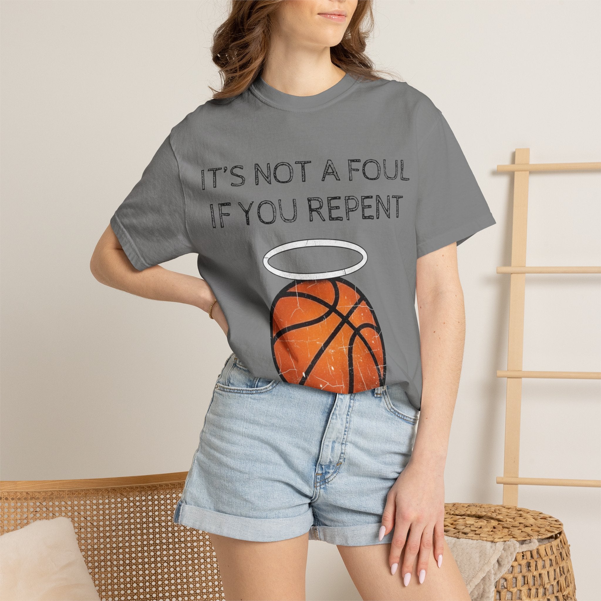 "Not a Foul If You Repent" Unisex Garment-Dyed T-shirt