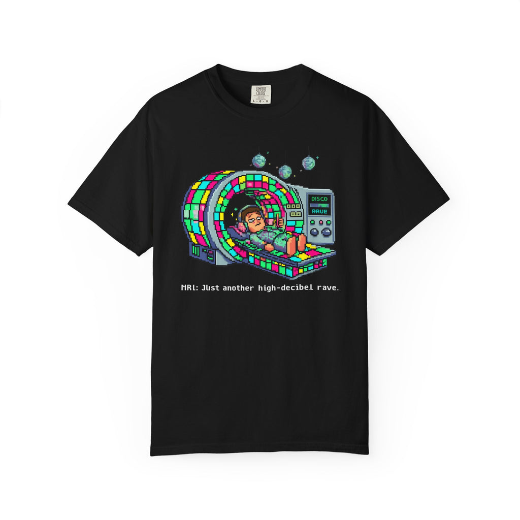 "MRI High Decibel Rave" Unisex Garment-Dyed T-shirt