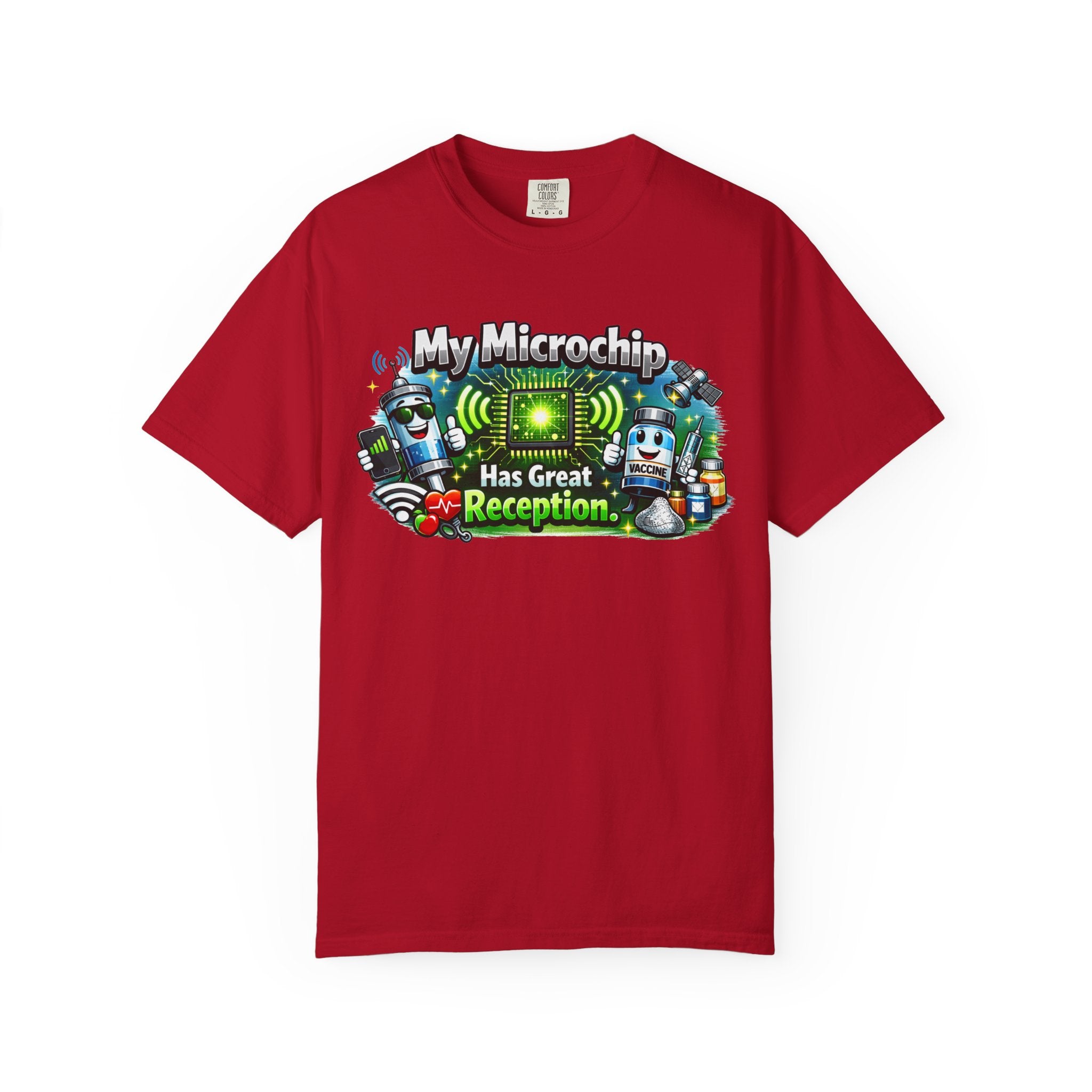 Great Reception Microchip | Garment-Dyed Tee — AttitudeShirts