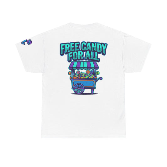 Color: White | Free Candy For All Premium Graphic Tee