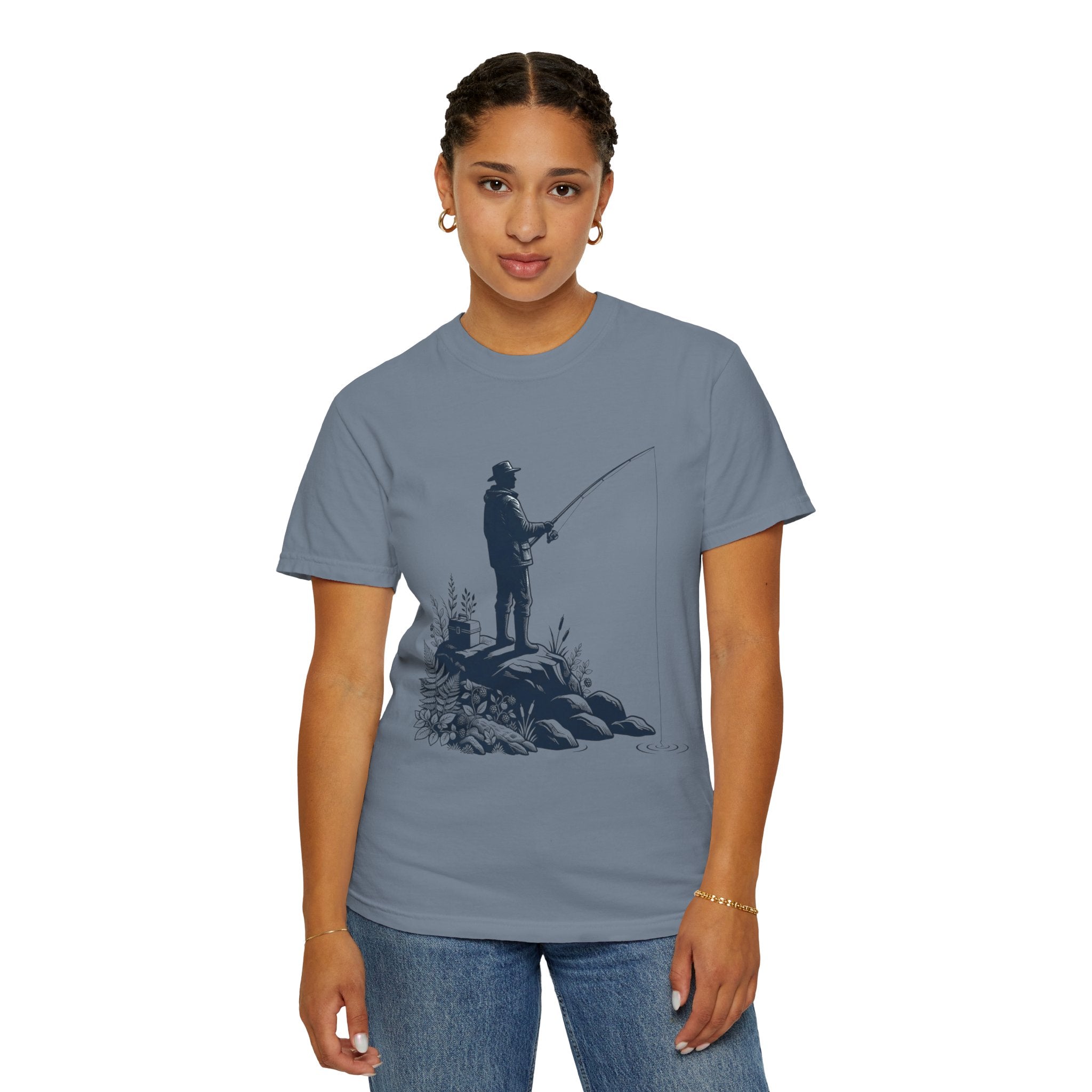 "Fishing" Unisex Garment-Dyed Tee