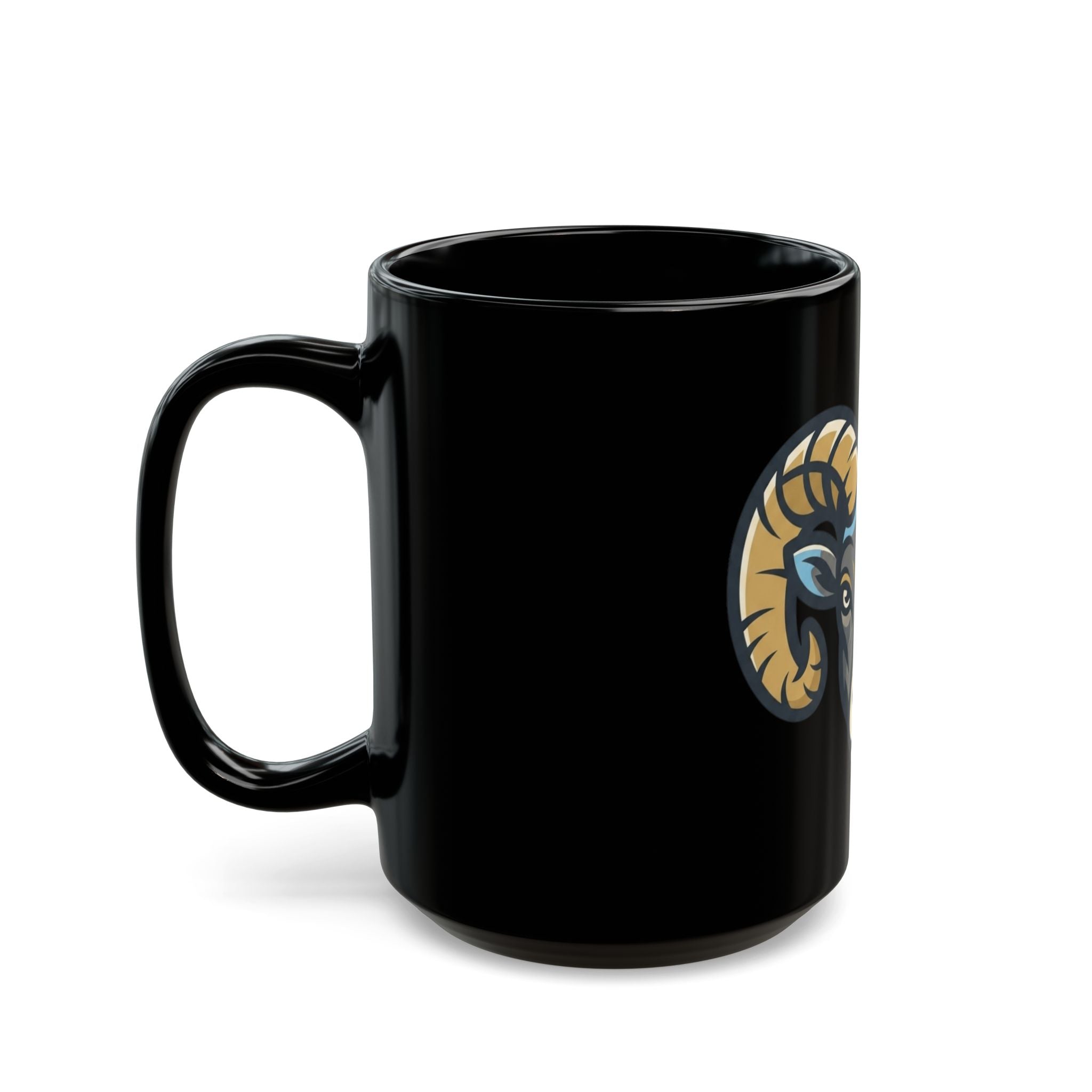 "May Legend" Black Ceramic Mug — Graphic