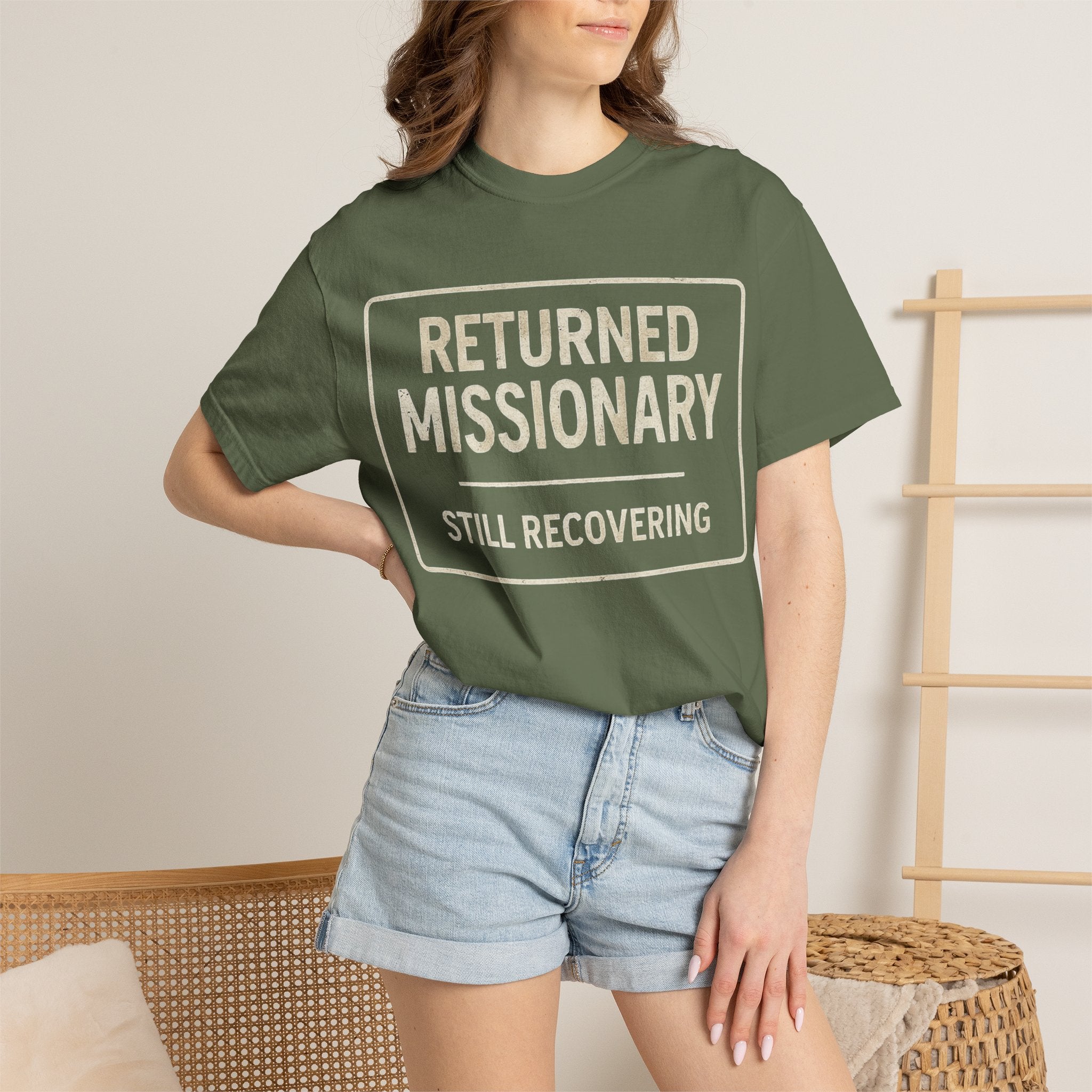 "Returned Missionary (Still Recovering)" Unisex Garment-Dyed T-shirt