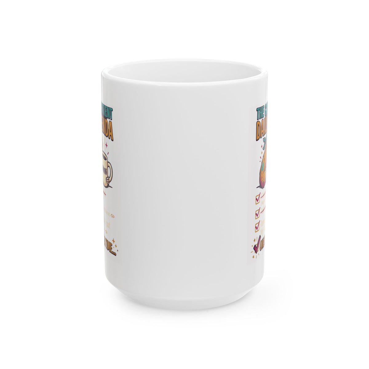 "Cancer One Day At A Time" White Ceramic Mug