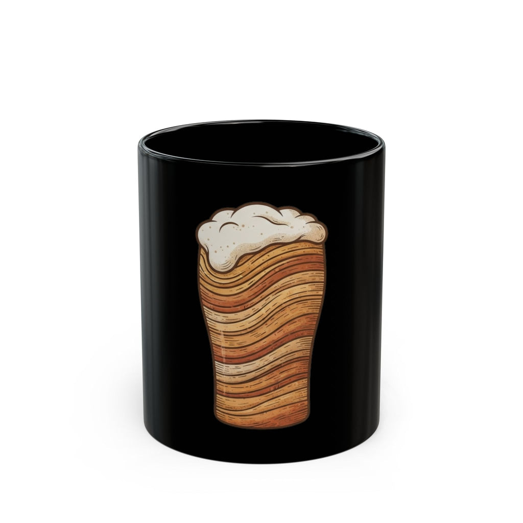 "Shifting Sandstone Beer Co." Black Ceramic Mug — Graphic