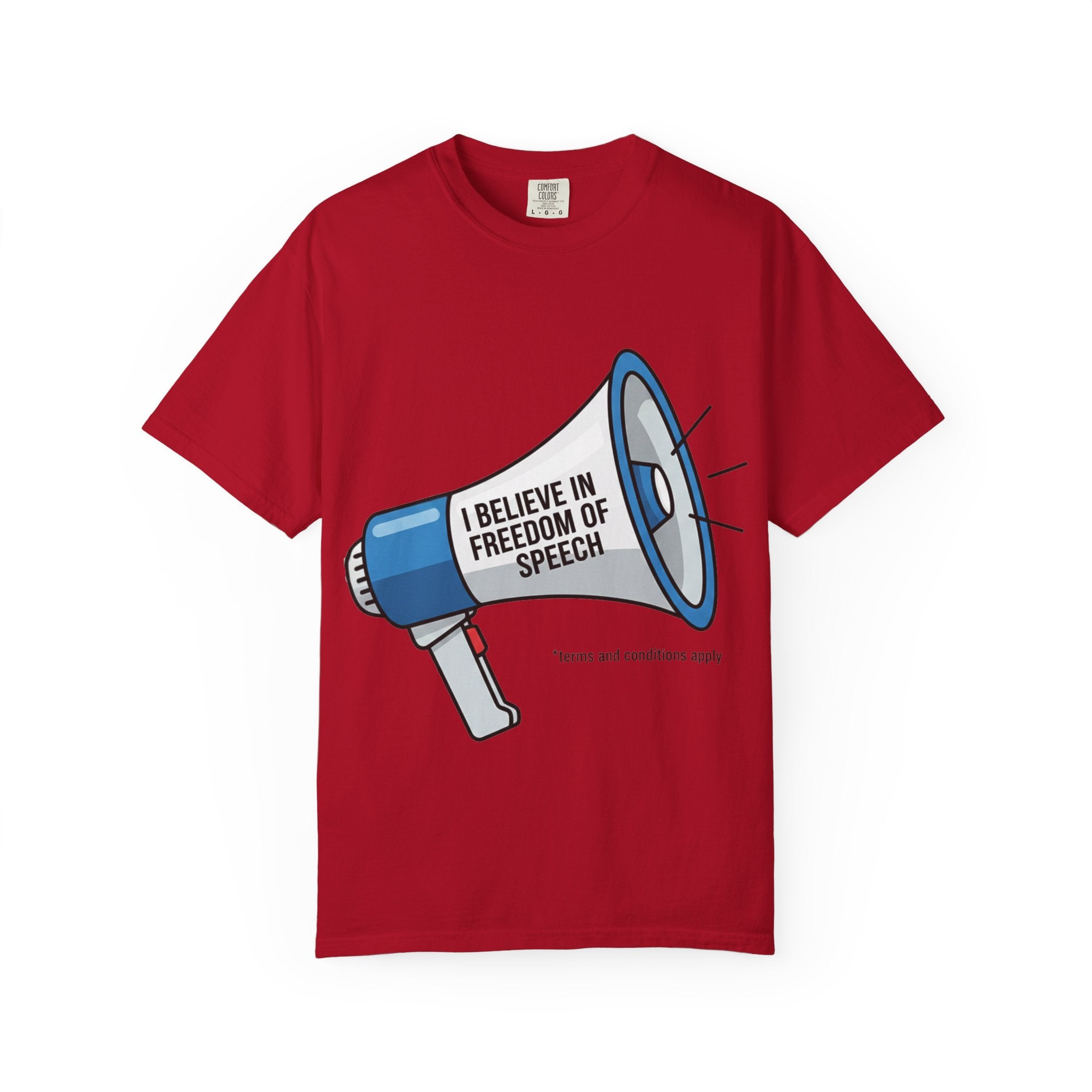 "Freedom of Speech" Unisex Garment-Dyed T-shirt