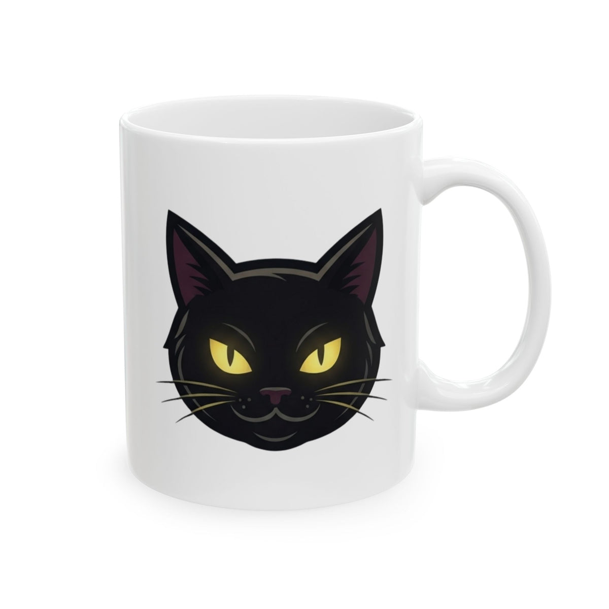 "Unholy and Unbothered" White Ceramic Mug — Graphic