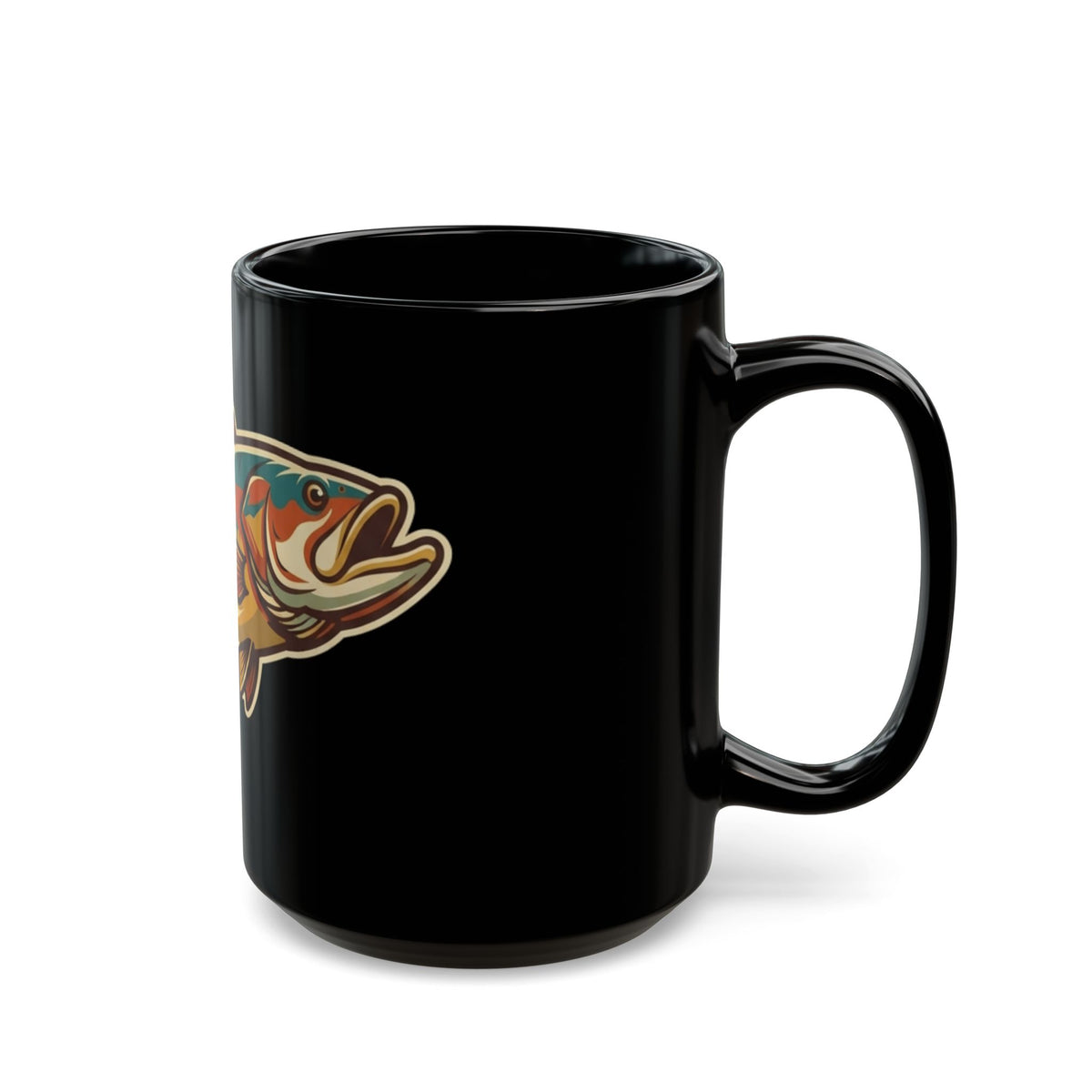 "I'm A Catch" Black Ceramic Mug — Graphic