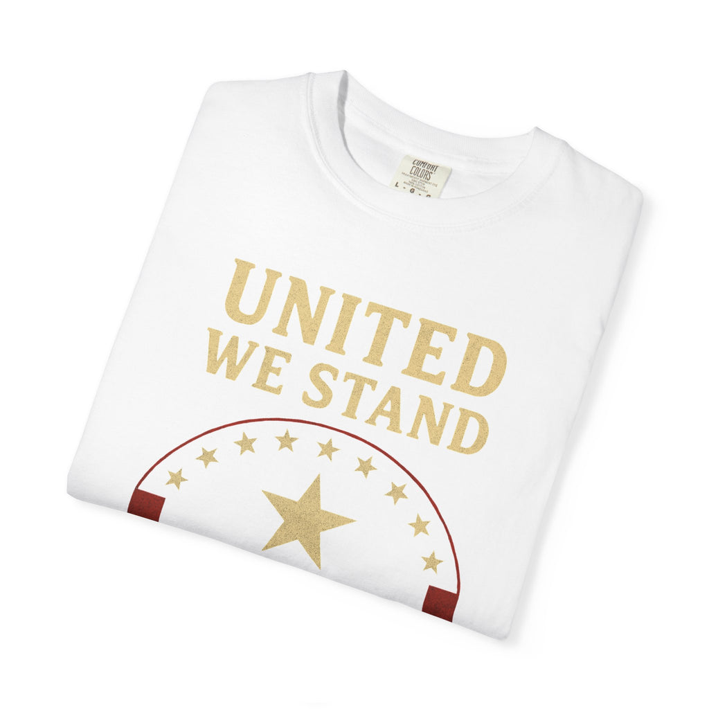 "Divided We Fall" Unisex Garment-Dyed T-shirt