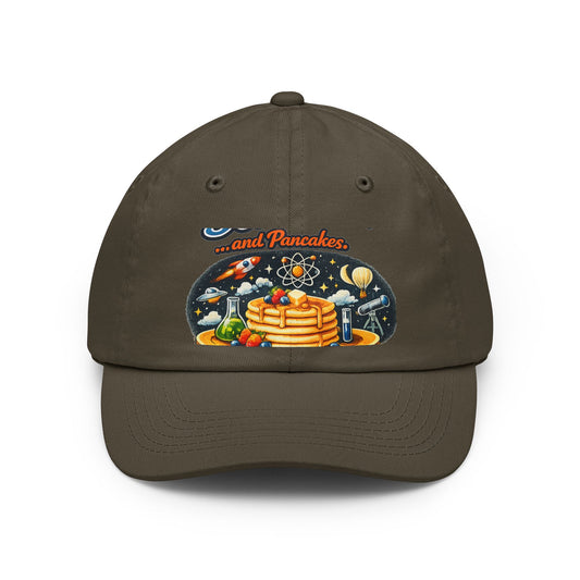 Color: Olive | Science & Pancakes: My Two Moods | Dad Hat — AttitudeShirts