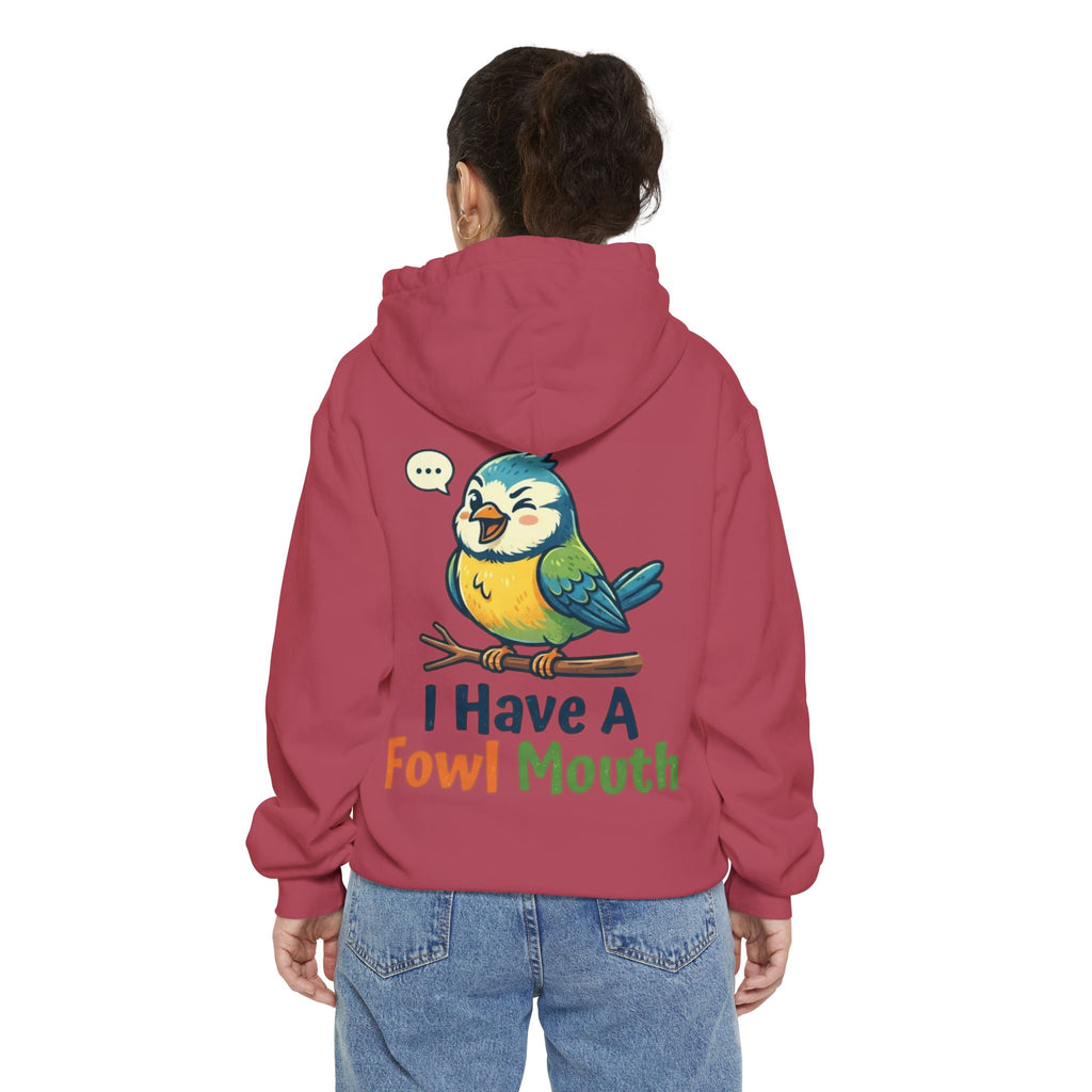 "Fowl Mouth" Garment-Dyed Hoodie
