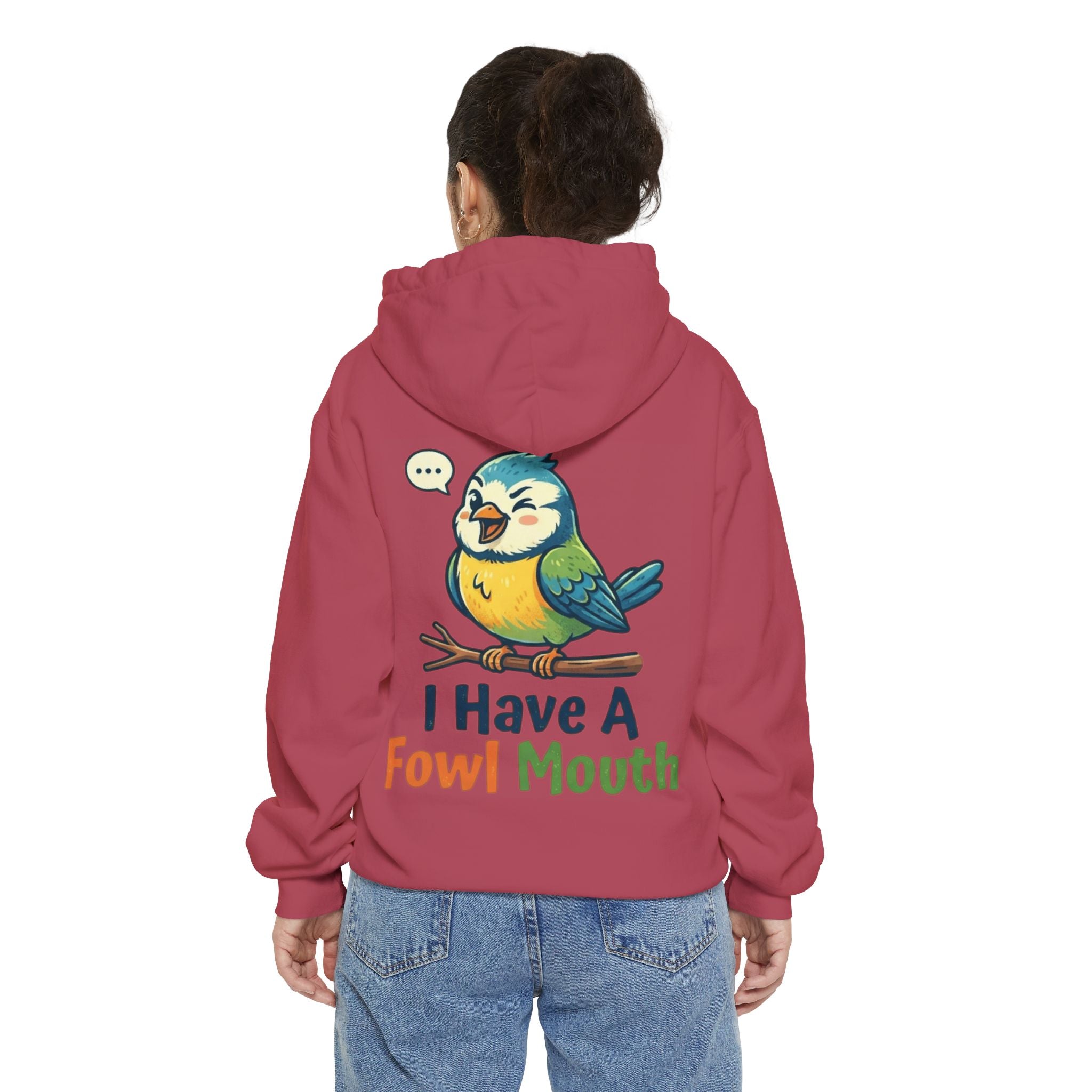 "Fowl Mouth" Garment-Dyed Hoodie