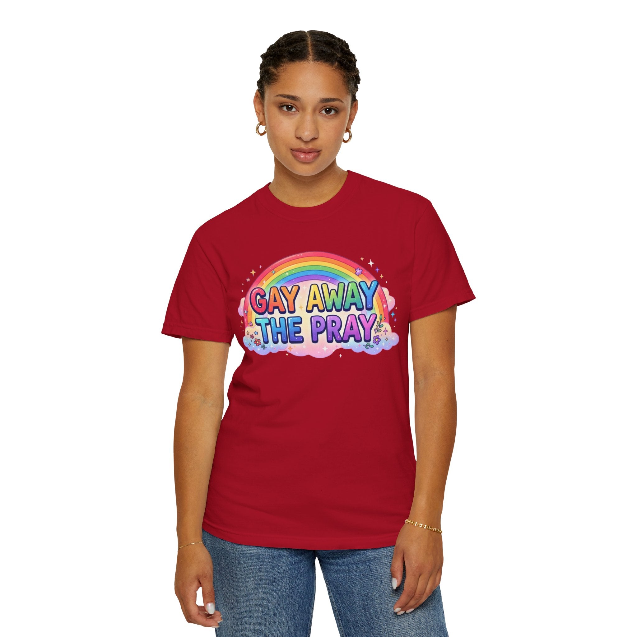 "Gay Away The Pray" Unisex Garment-Dyed Tee