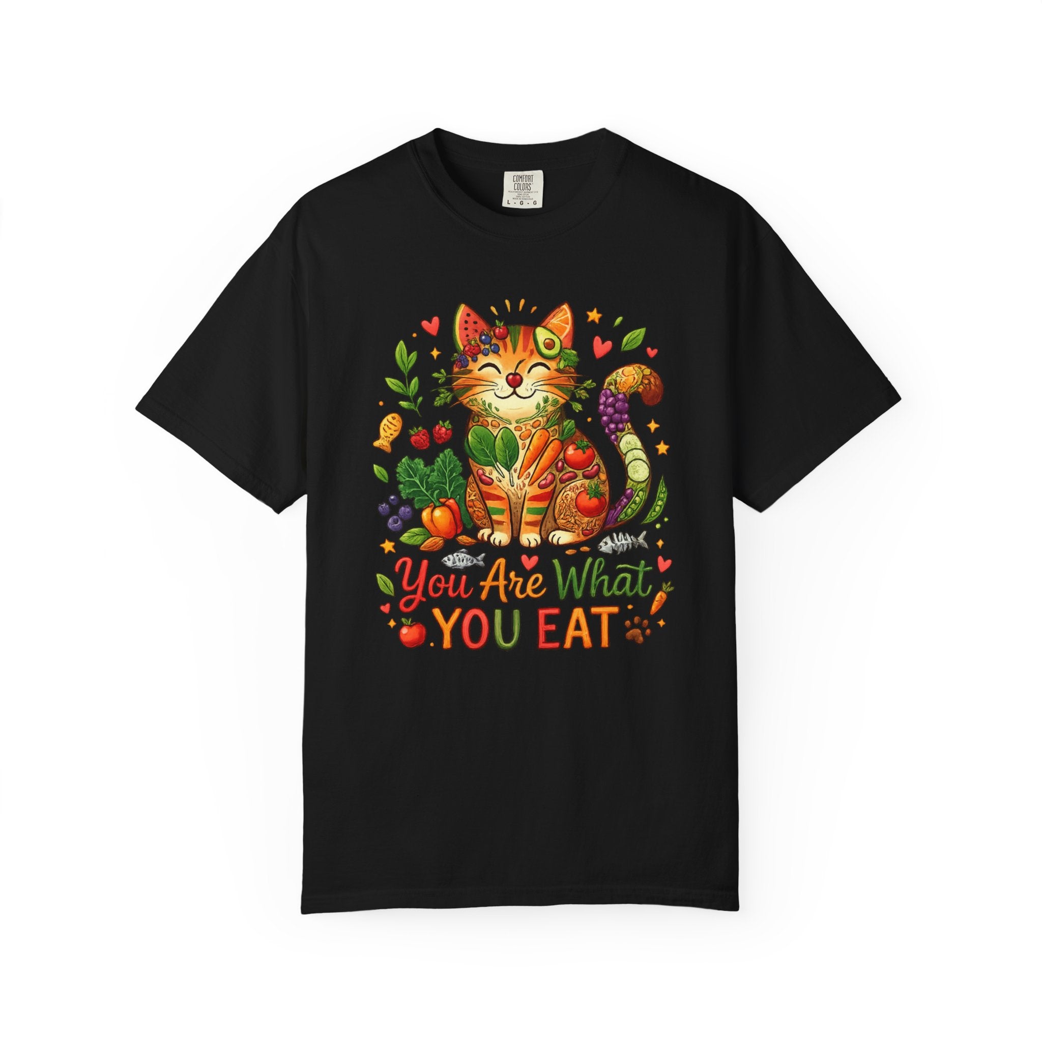 "You Are What You Eat - Cat 2" Unisex Garment-Dyed T-shirt