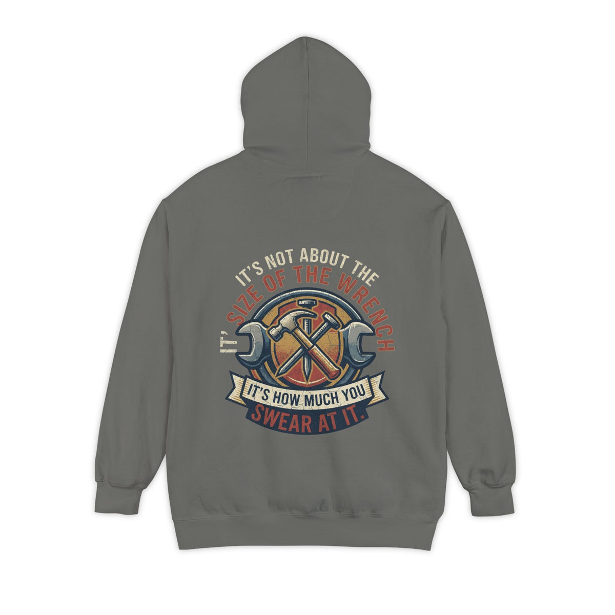 Color: Grey | Size Matters Garment-Dyed Hoodie