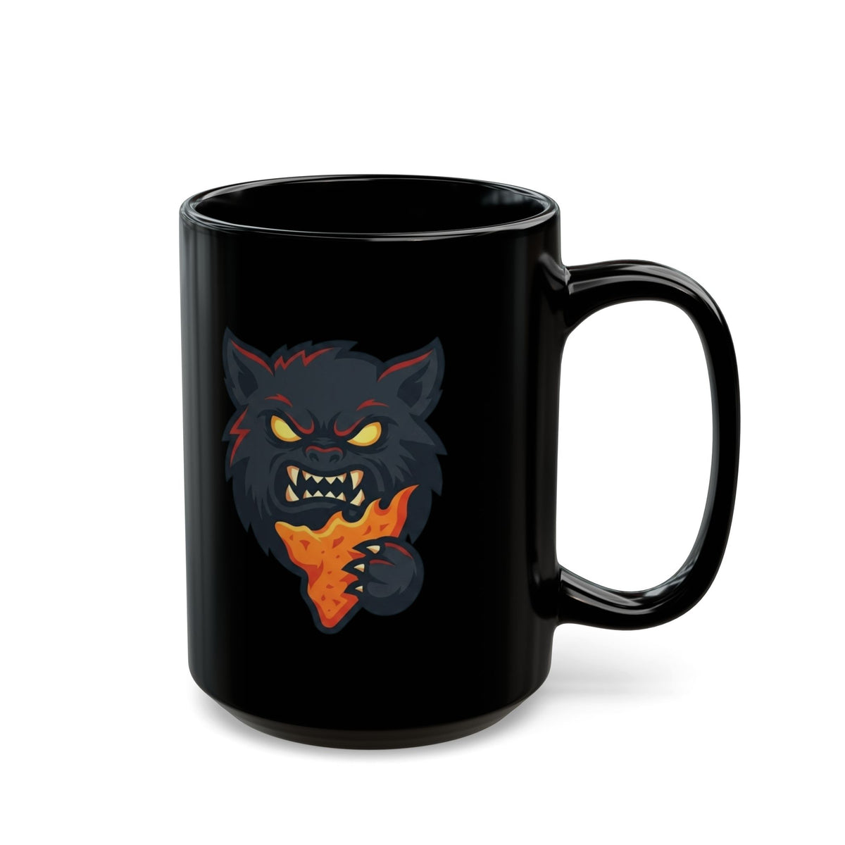 "You Won't Like It I'm Hangry" Black Ceramic Mug — Graphic